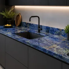 Cucina in marmo Sodalite